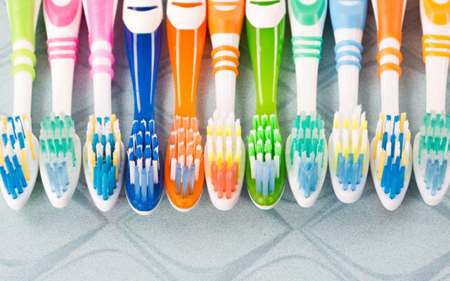 Assorted toothbrushes