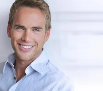 Man smiling with white teeth